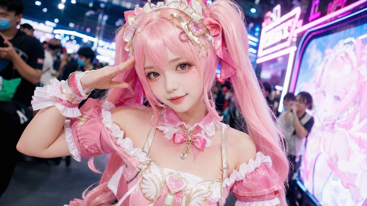 二次元 cosplay 漫展跟拍视频