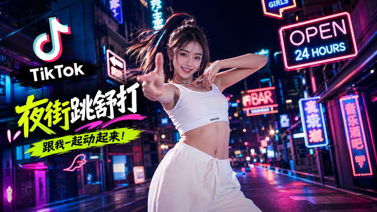 潮流街拍舞蹈短片视频